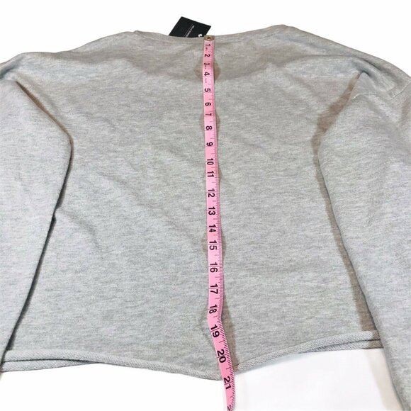 Grayson Threads Womens Size XL Sweatshirt Cropped Lets Day Drink Gray New - Picture 12 of 12